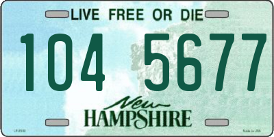 NH license plate 1045677