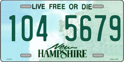NH license plate 1045679