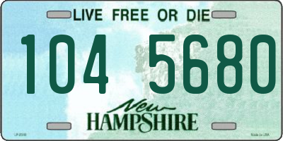 NH license plate 1045680