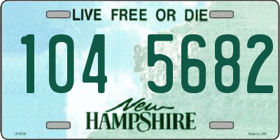 NH license plate 1045682