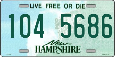 NH license plate 1045686