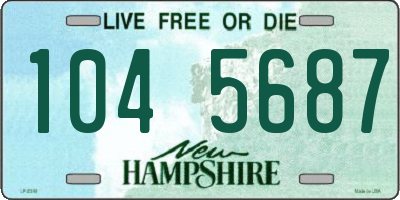 NH license plate 1045687