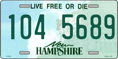 NH license plate 1045689