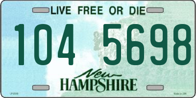 NH license plate 1045698