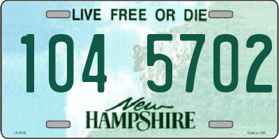 NH license plate 1045702