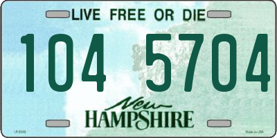 NH license plate 1045704