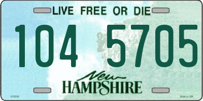NH license plate 1045705