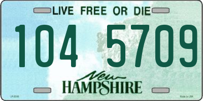NH license plate 1045709