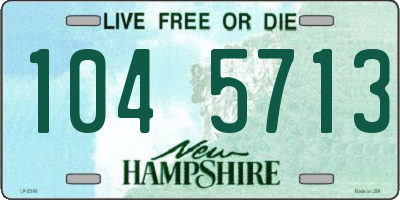 NH license plate 1045713