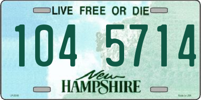 NH license plate 1045714