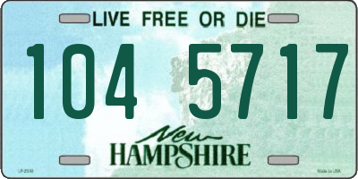 NH license plate 1045717