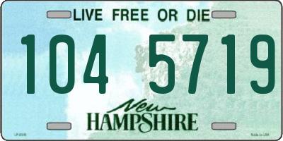 NH license plate 1045719
