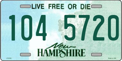 NH license plate 1045720
