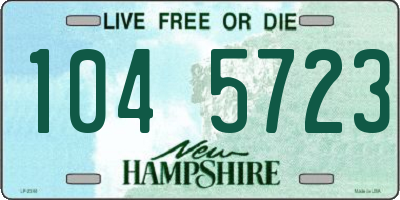 NH license plate 1045723