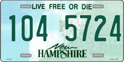NH license plate 1045724