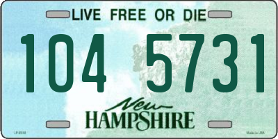 NH license plate 1045731
