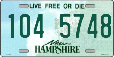 NH license plate 1045748