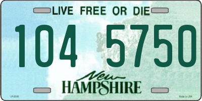 NH license plate 1045750