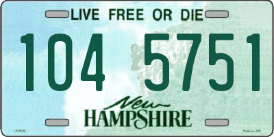 NH license plate 1045751