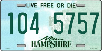 NH license plate 1045757