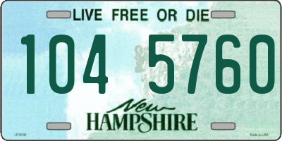 NH license plate 1045760