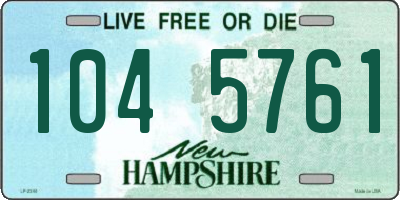 NH license plate 1045761