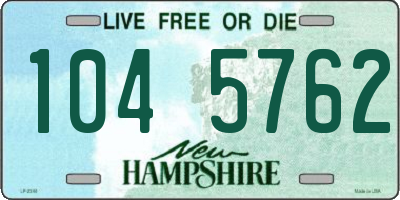 NH license plate 1045762