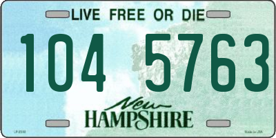 NH license plate 1045763