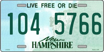 NH license plate 1045766