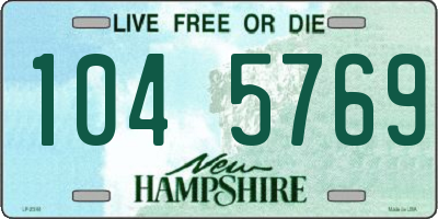 NH license plate 1045769