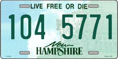 NH license plate 1045771