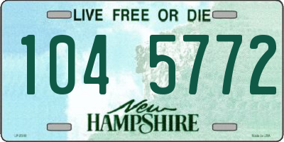NH license plate 1045772