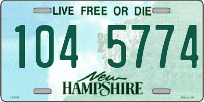 NH license plate 1045774