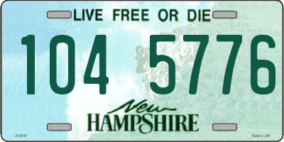 NH license plate 1045776