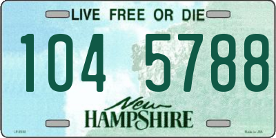 NH license plate 1045788