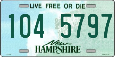 NH license plate 1045797