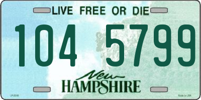 NH license plate 1045799