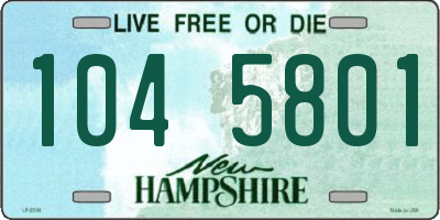 NH license plate 1045801