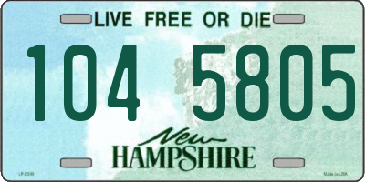 NH license plate 1045805