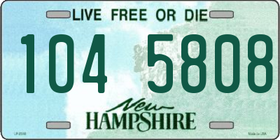 NH license plate 1045808