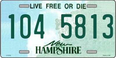 NH license plate 1045813