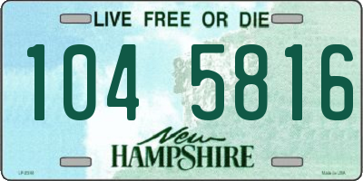 NH license plate 1045816