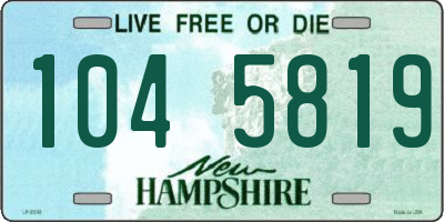 NH license plate 1045819
