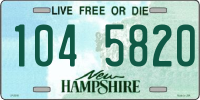 NH license plate 1045820