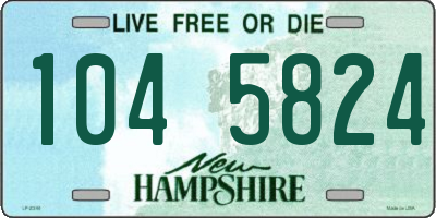 NH license plate 1045824
