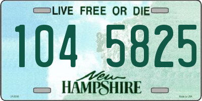NH license plate 1045825