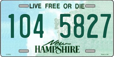 NH license plate 1045827