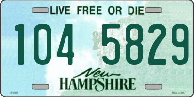 NH license plate 1045829