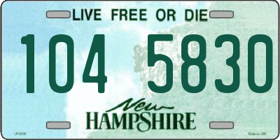 NH license plate 1045830