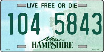 NH license plate 1045843